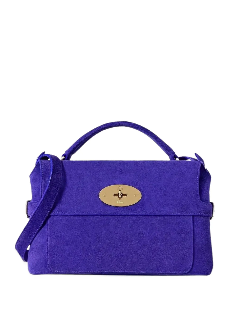 Mulberry small Stevie suede tote bag Paars