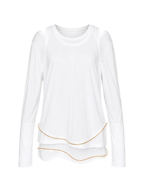 Undercover layered-design zip-detail T-shirt