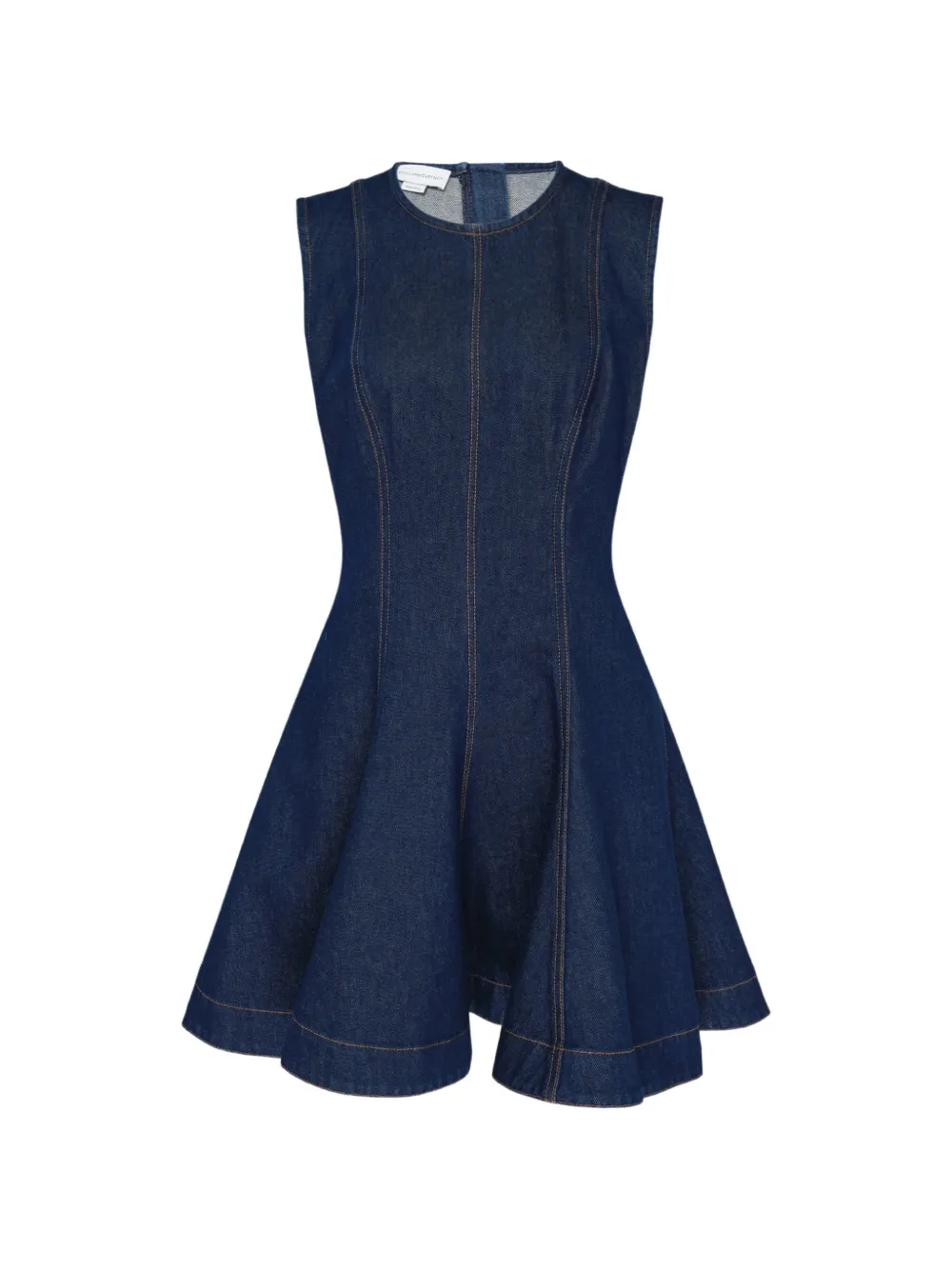 Stella McCartney peplum denim mini dress Blauw