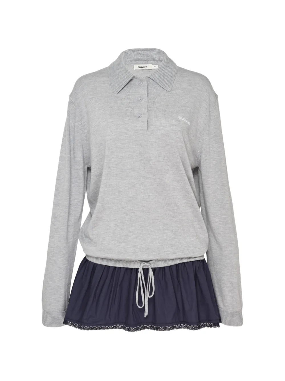 GLOWNY robe-polo courte Nest - Gris