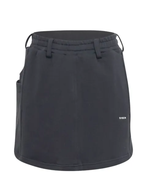 BONBOM belt-loops mini skirt