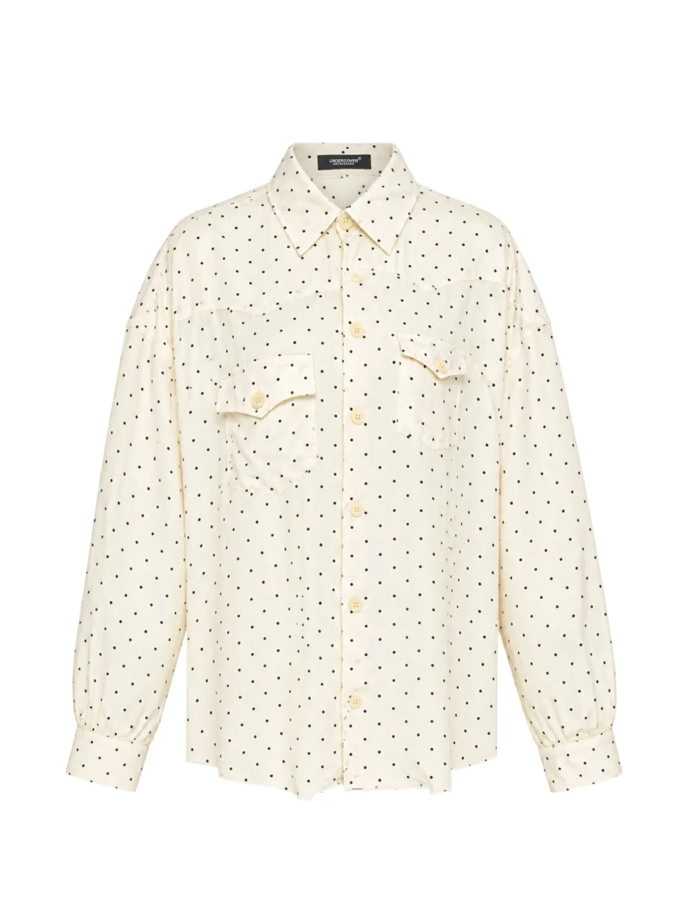 Undercover polka-dot Western shirt Beige