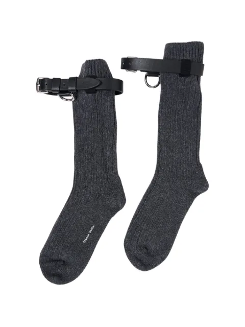 Simone Rocha belted ribbed-knit socks
