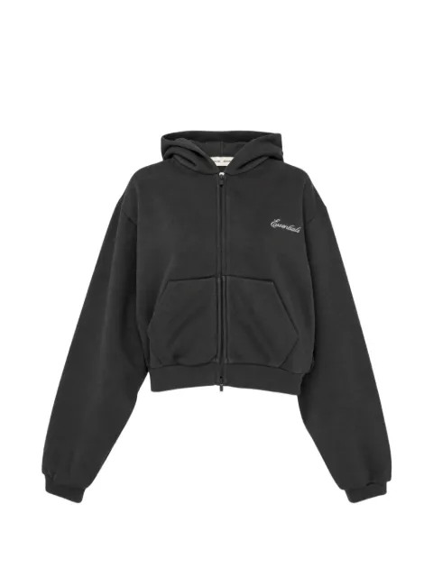 FEAR OF GOD ESSENTIALS modern cropped zip hoodie