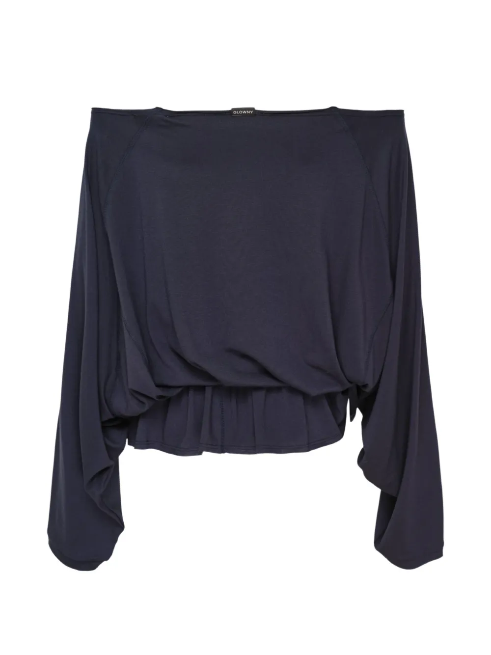 GLOWNY Sway off-shoulder peplum-hem top - Blu