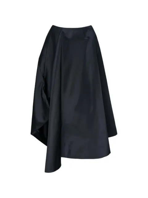 Comme Des Garçons asymmetric draped midi skirt