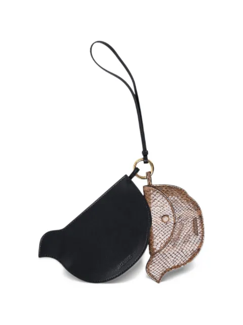 Jacquemus snake-effect bird-shape keyring