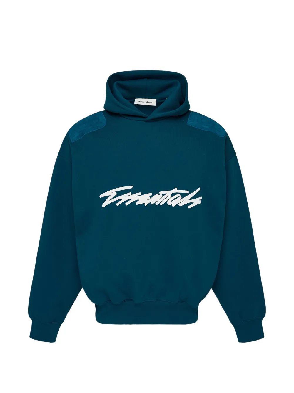 FEAR OF GOD ESSENTIALS classic half raglan hoodie Blauw