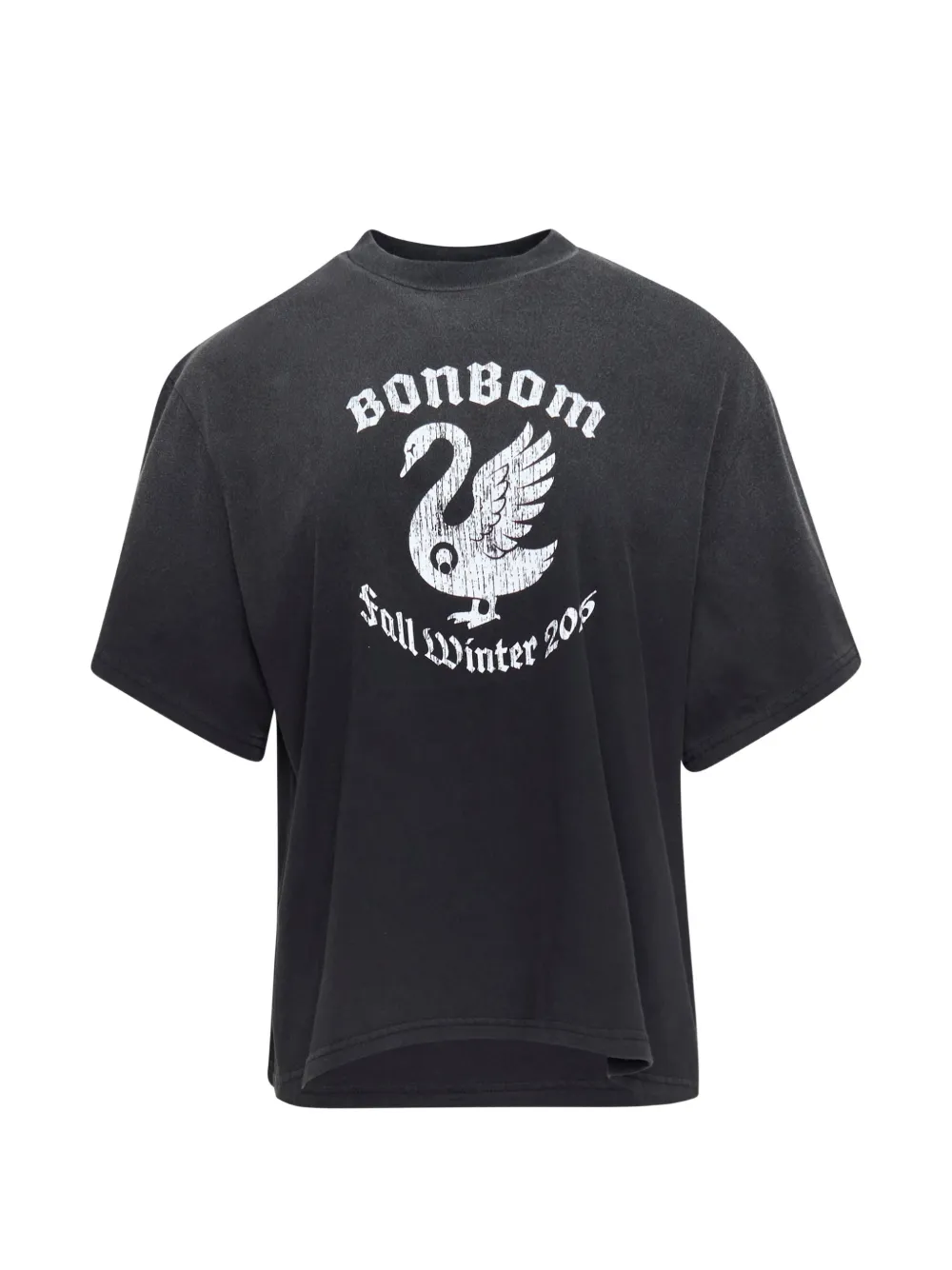 BONBOM crew-neck T-shirt Zwart