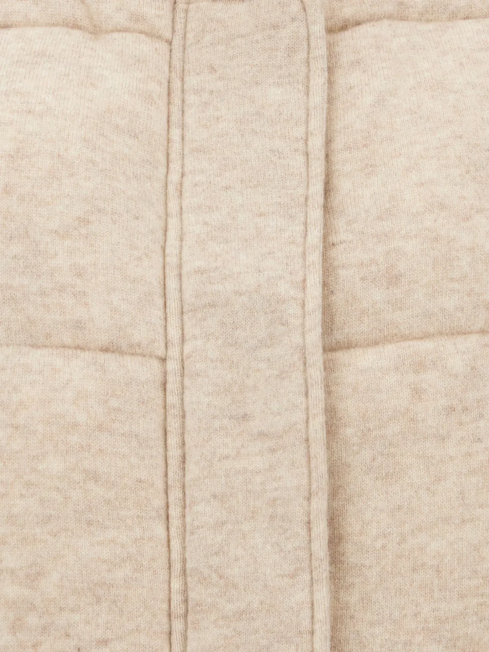 HUGO padded gilet in virgin wool and cashmere Beige