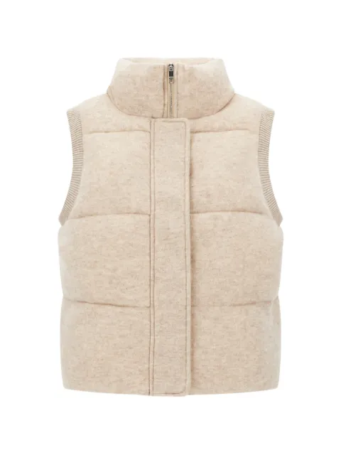 HUGO padded gilet in virgin wool and cashmere