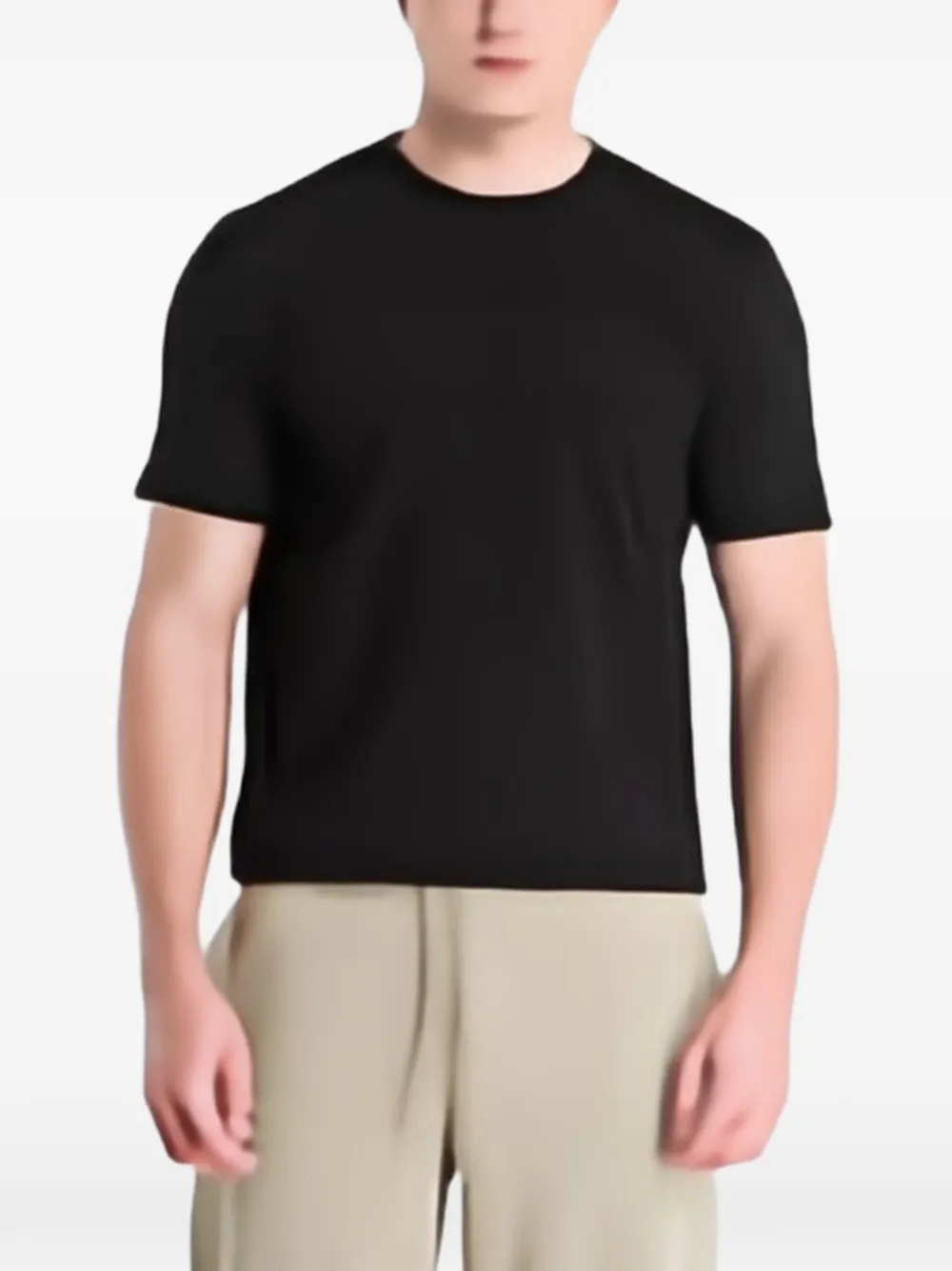GUESS USA printed logo T-shirt Zwart