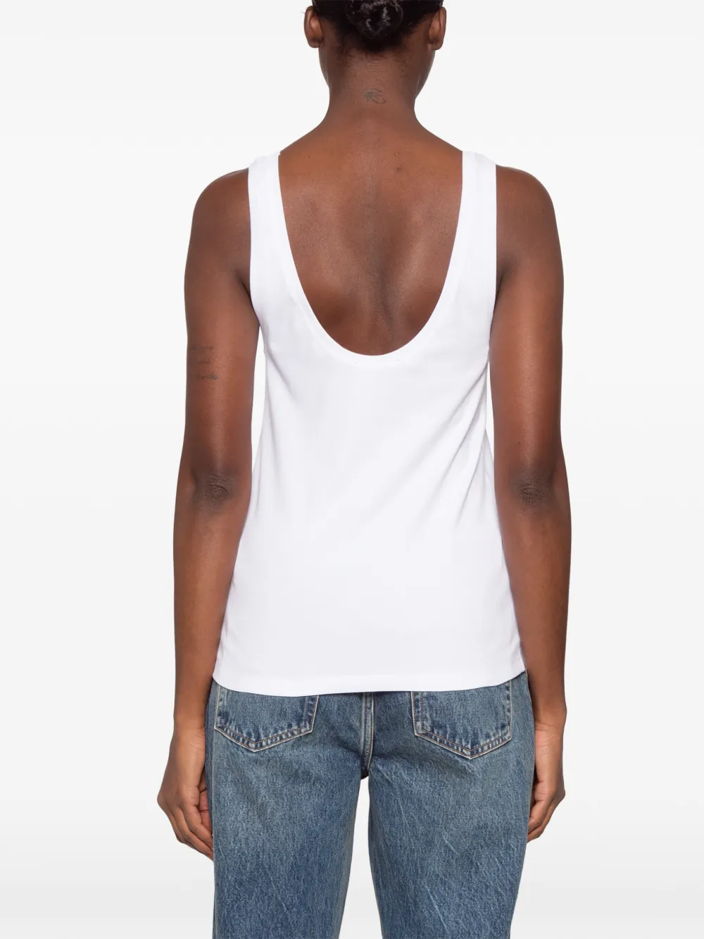 TOM FORD ribbed cotton tank top Wit