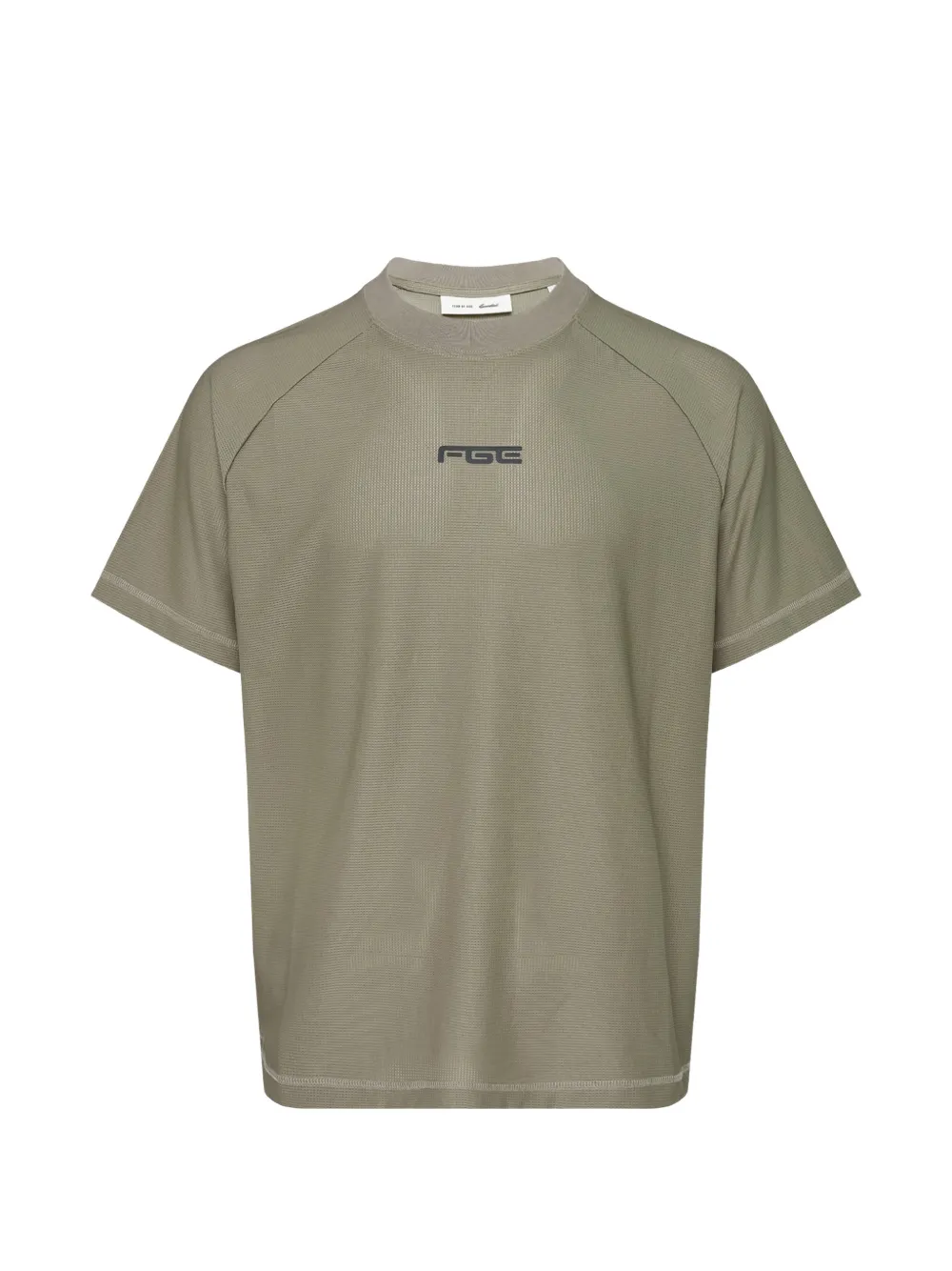 FEAR OF GOD ESSENTIALS T-shirt met logoprint Groen