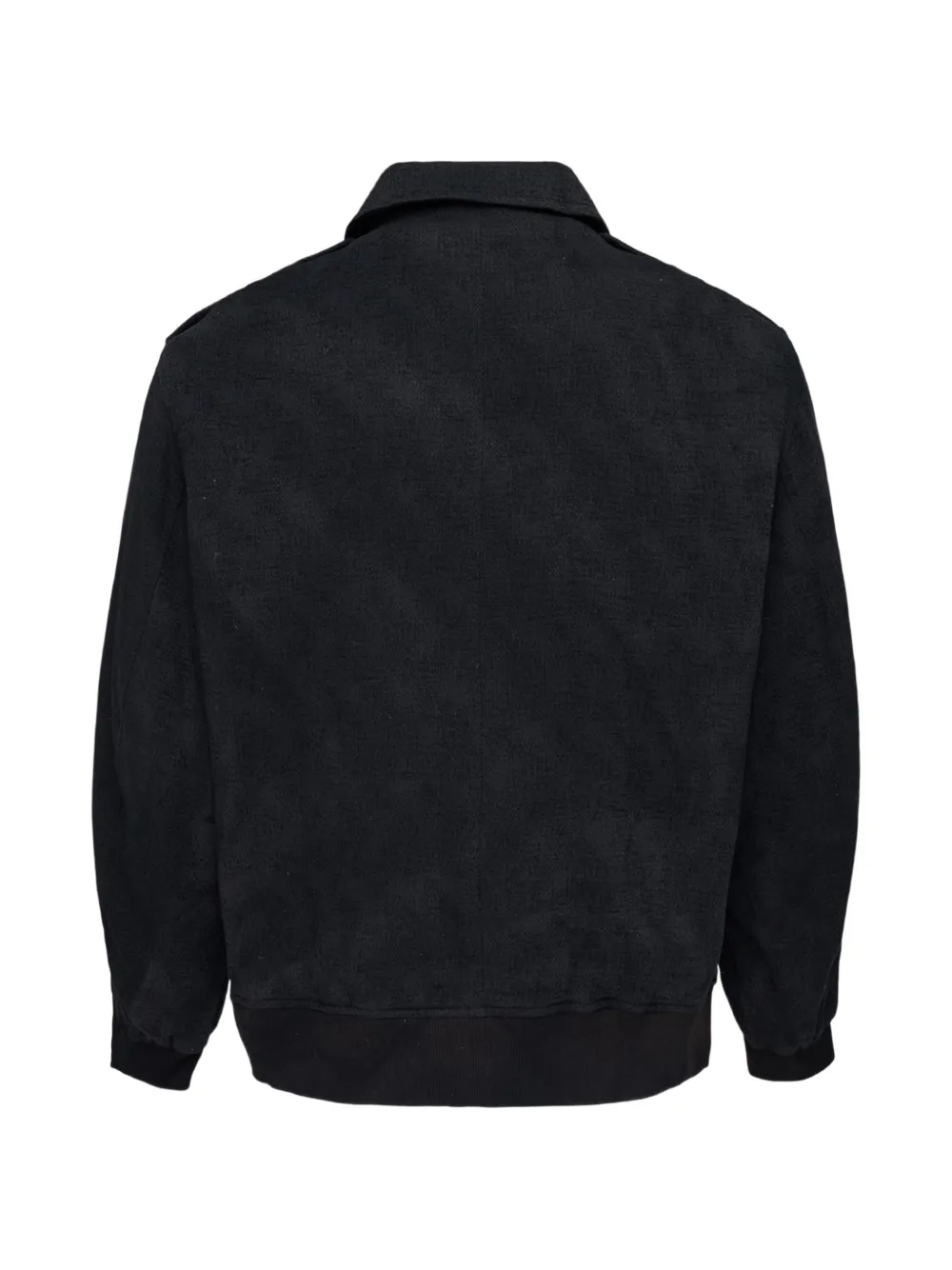 JiyongKim sun-bleached epaulette jacket Zwart