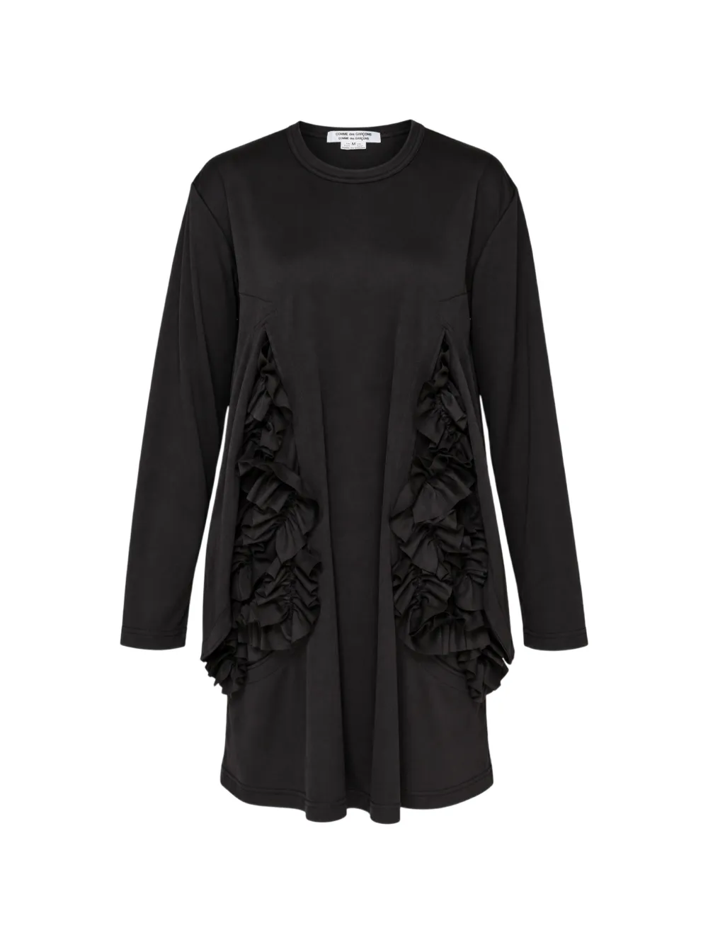 Comme Des Garçons Comme Des Garçons ruffled long-sleeve T-shirt Zwart
