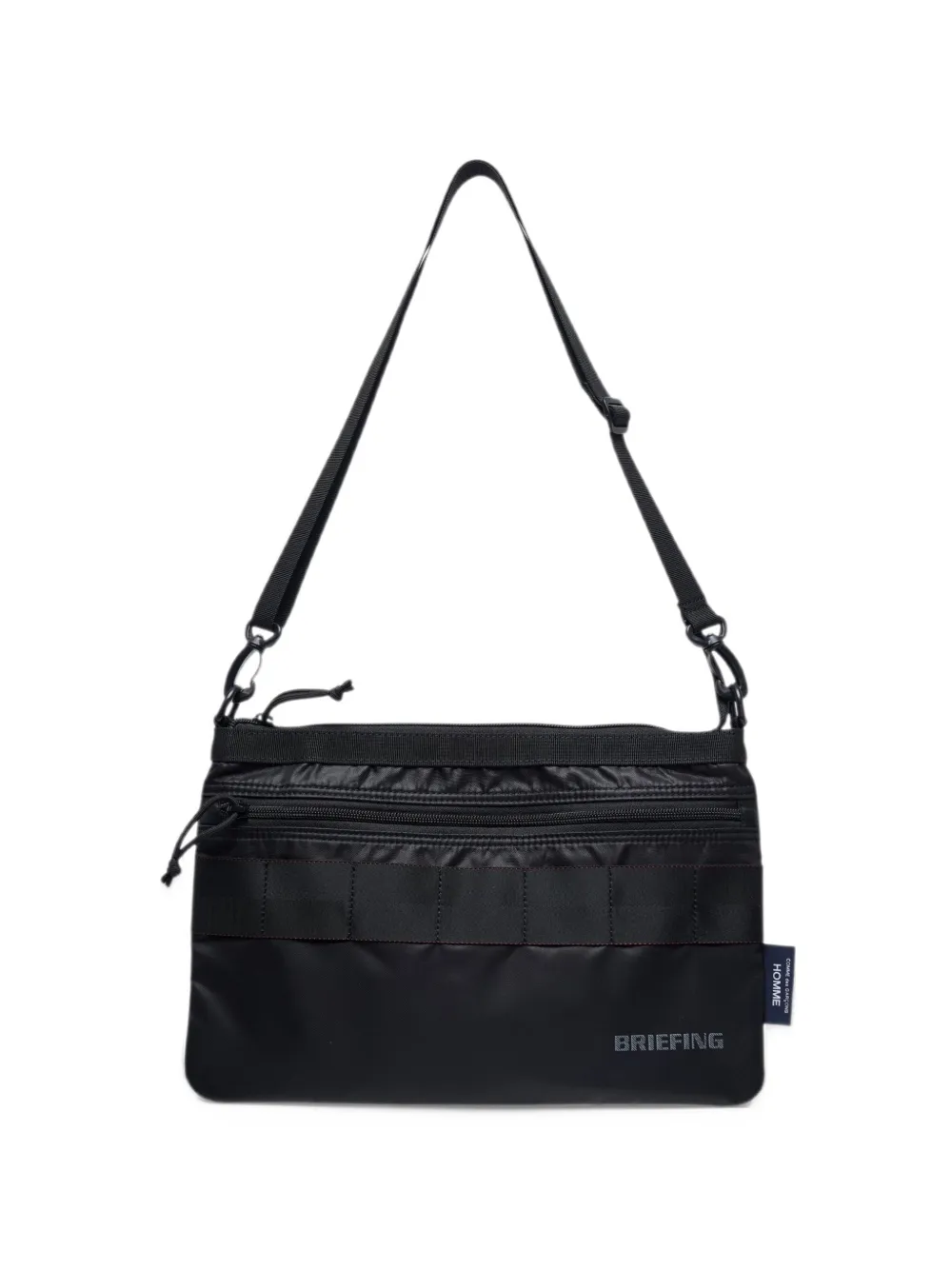 Comme des Garçons Homme logo-print panelled messenger bag - Nero