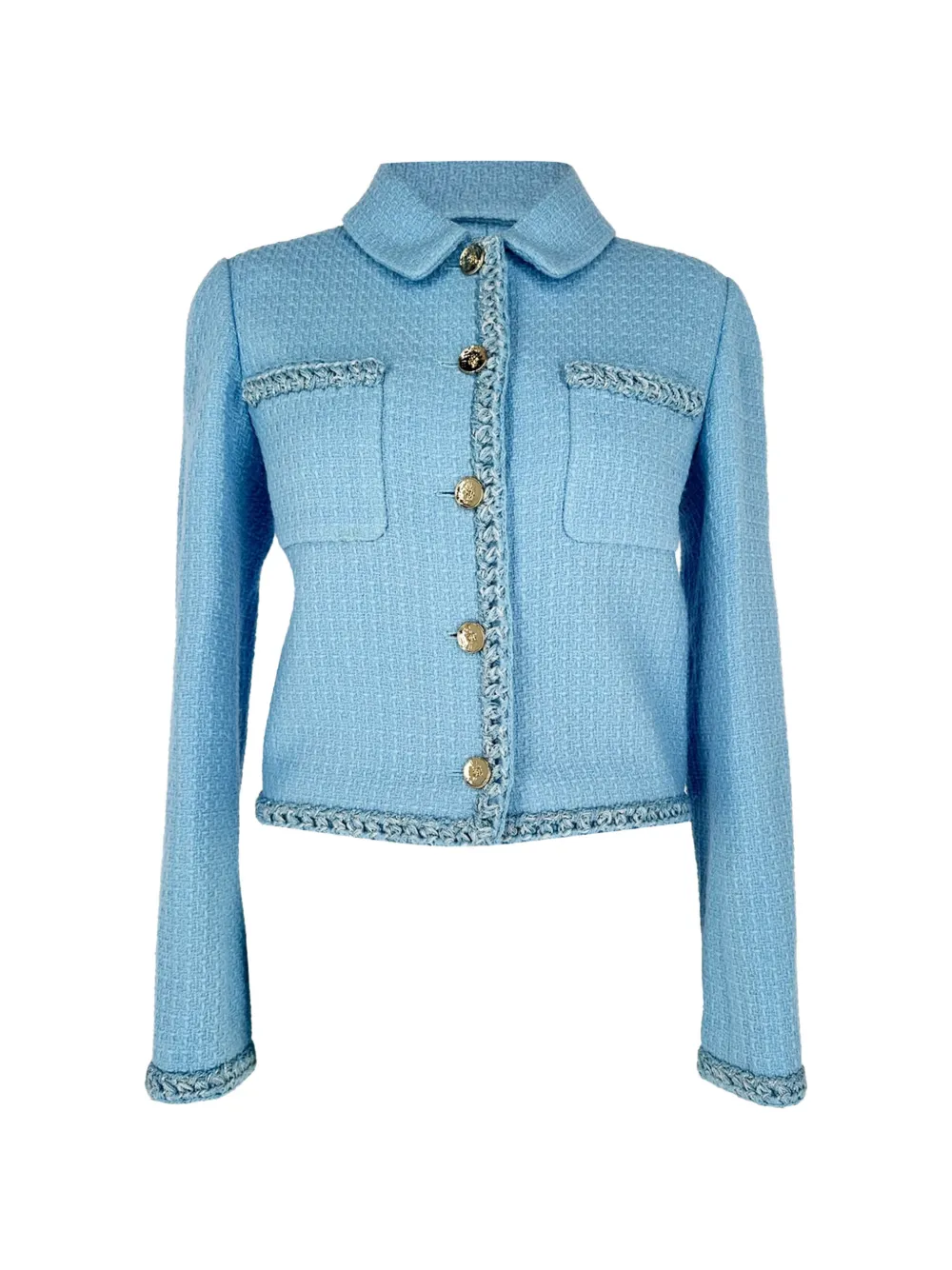 CHANEL Pre-Owned Tweed wool jacket - Blau