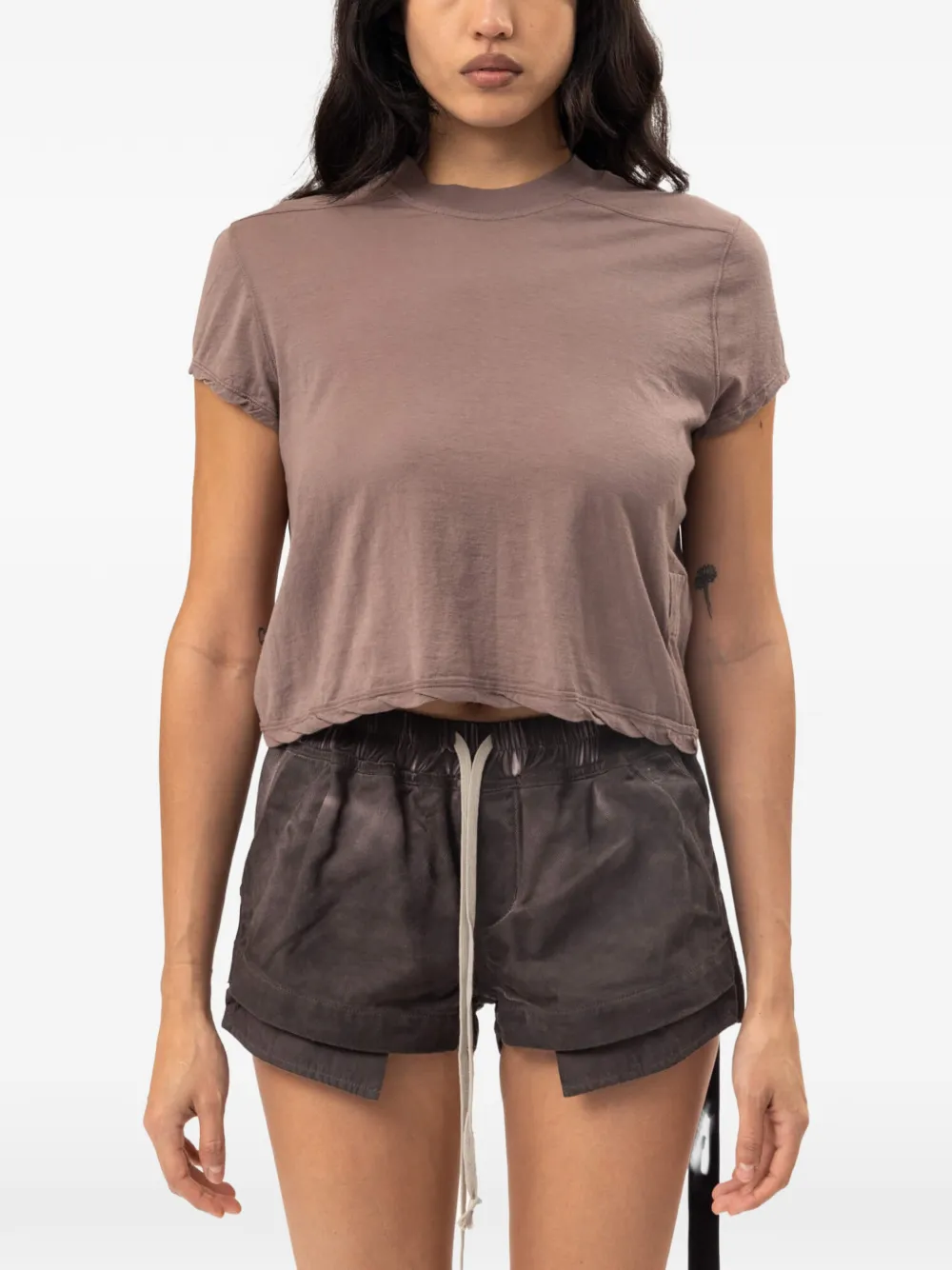 Rick Owens DRKSHDW Level T-shirt Bruin