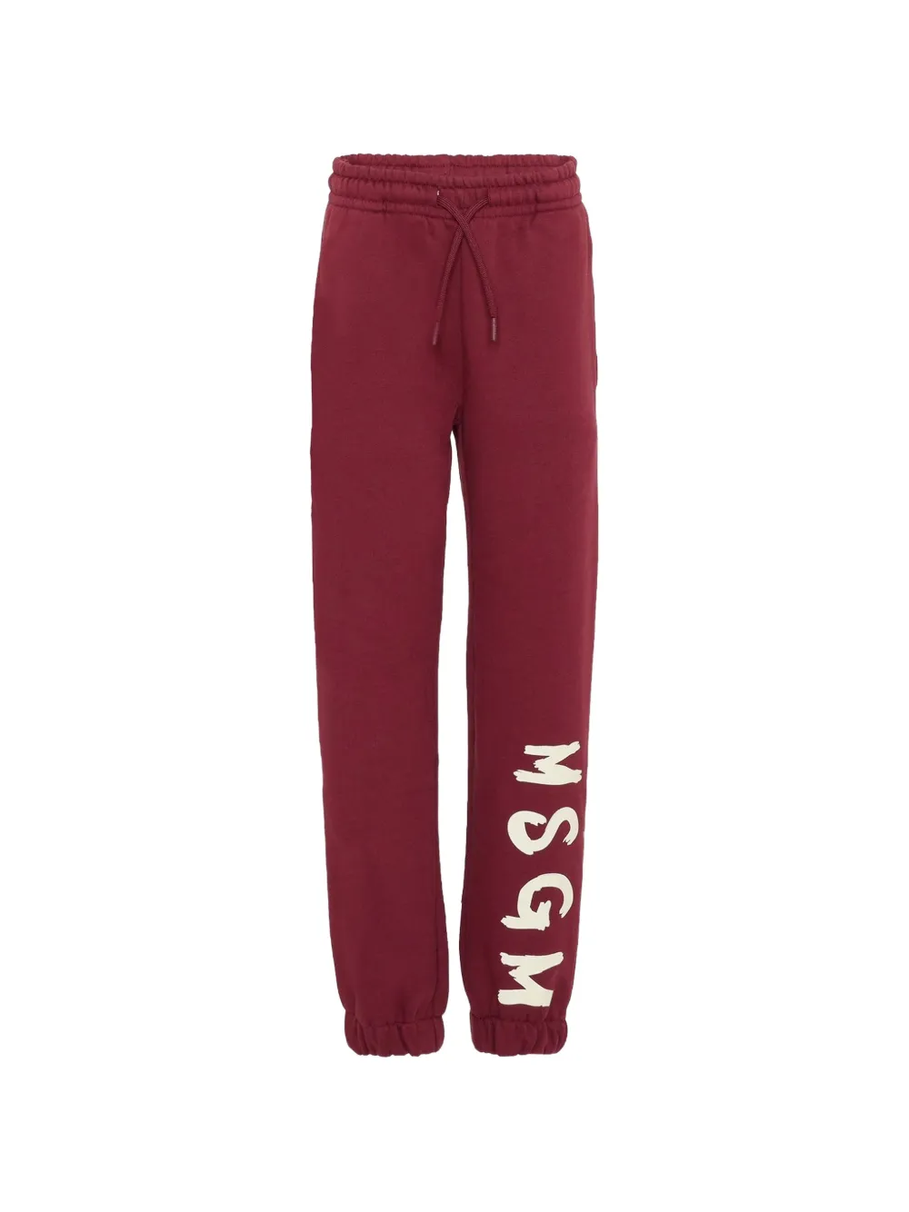 MSGM Kids logo-print drawstring track pants - Rosso