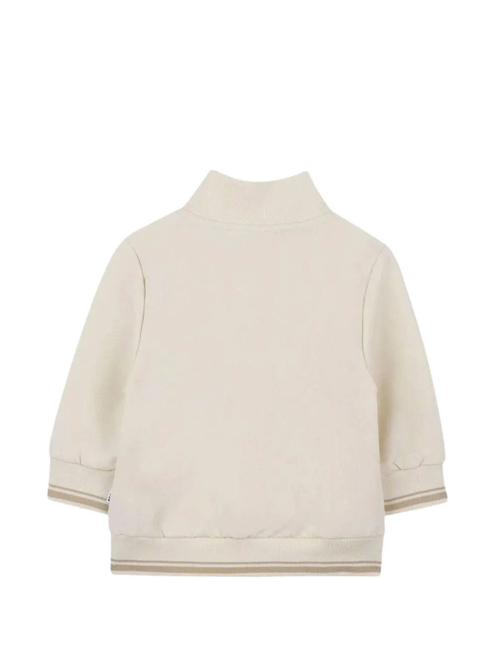 BOSS Kidswear zip-up sweatshirt Beige