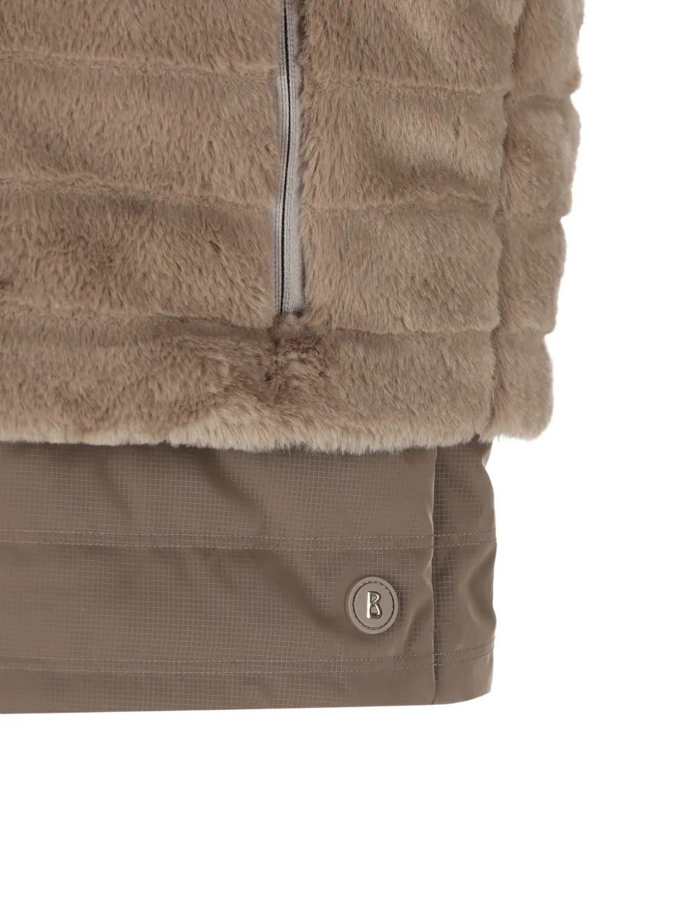 BOGNER Manda faux-fur gilet Bruin