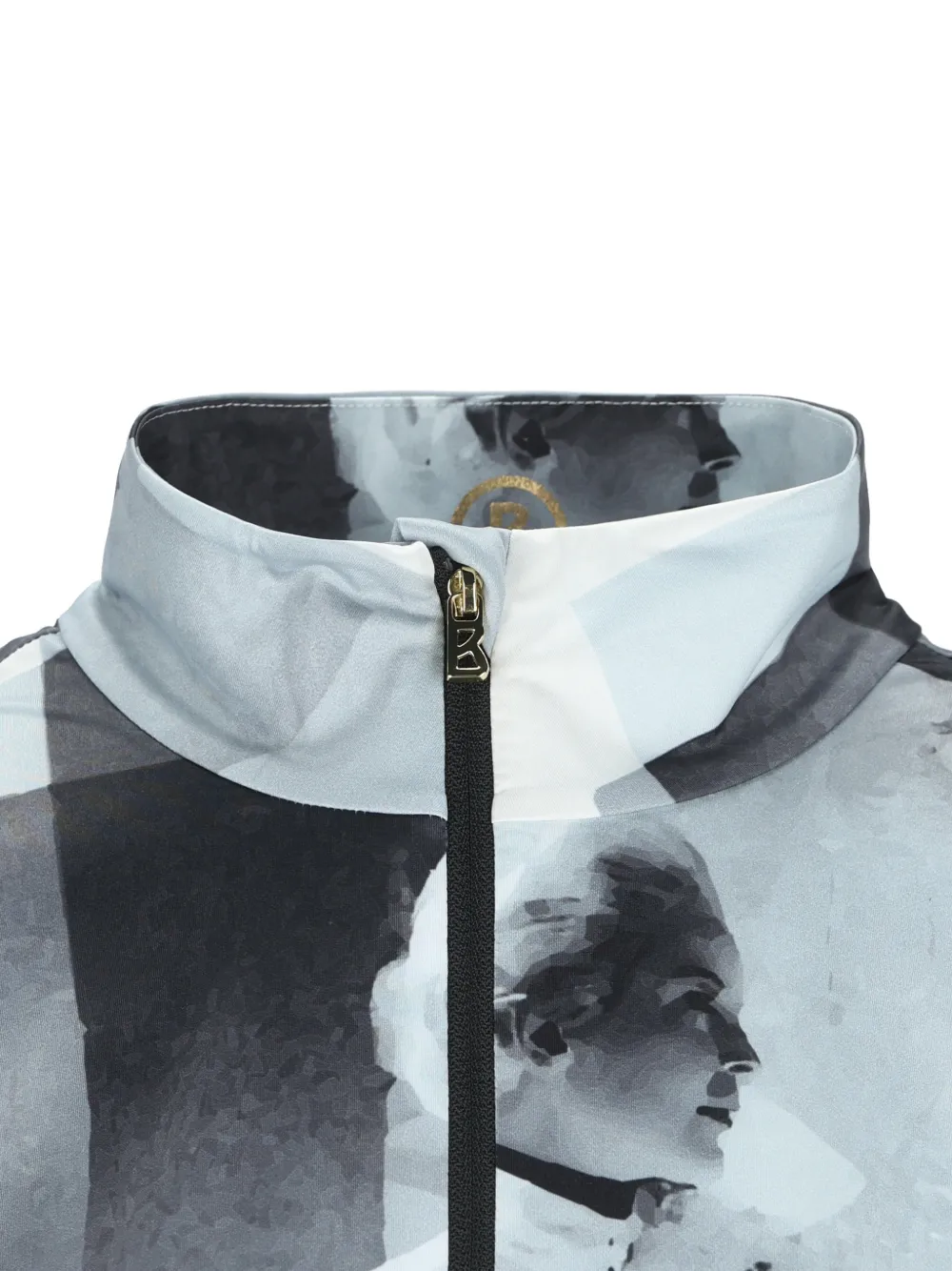 BOGNER graphic-print zip-up sweatshirt Wit