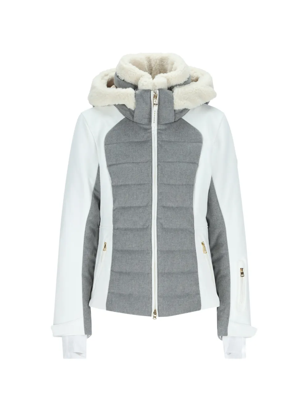 BOGNER quilted hooded jacket Wit