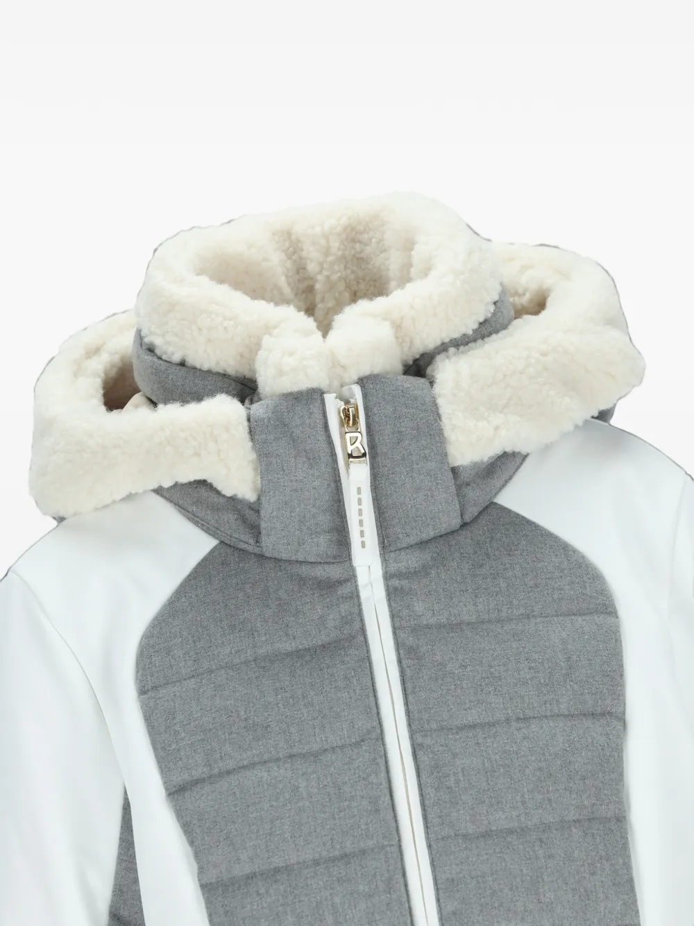 BOGNER quilted hooded jacket Wit