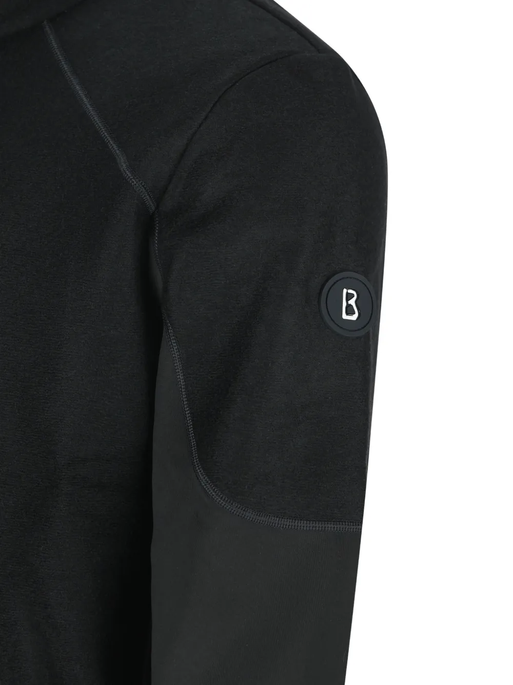 BOGNER zip-up panelled jacket Zwart