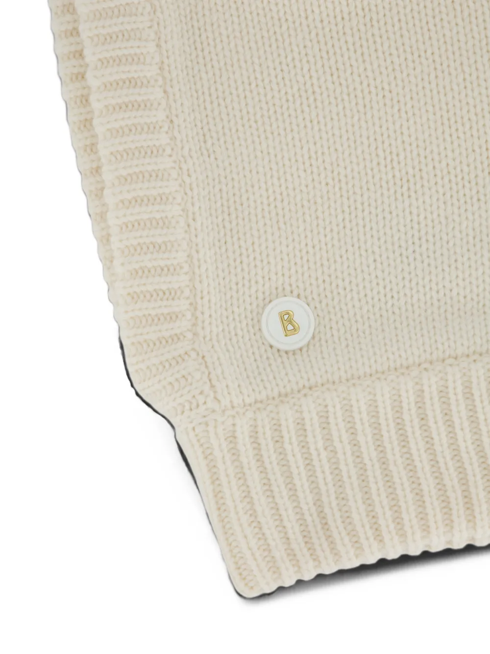 BOGNER Berny1 ribbed-knit balaclava Beige