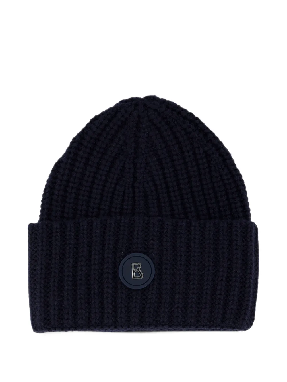 BOGNER Kilian ribbed-knit beanie hat Blauw