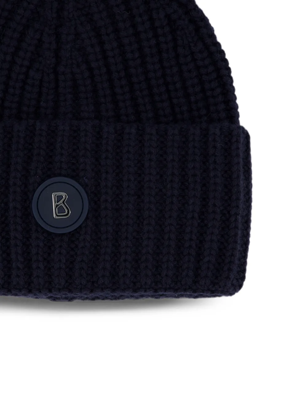BOGNER Kilian ribbed-knit beanie hat Blauw