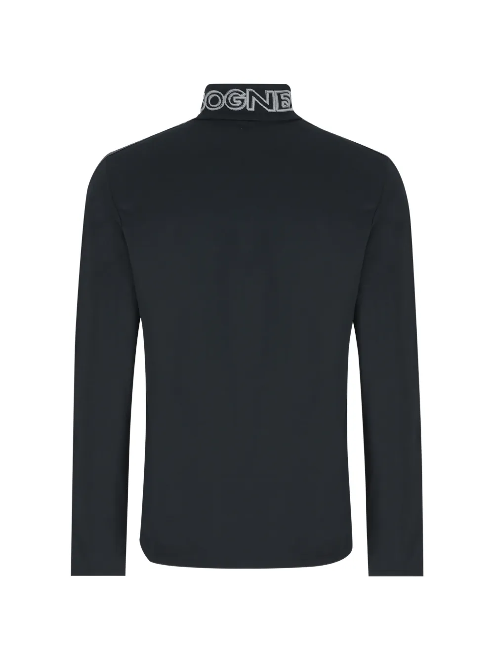 BOGNER graphic-print half-zip sweater Zwart