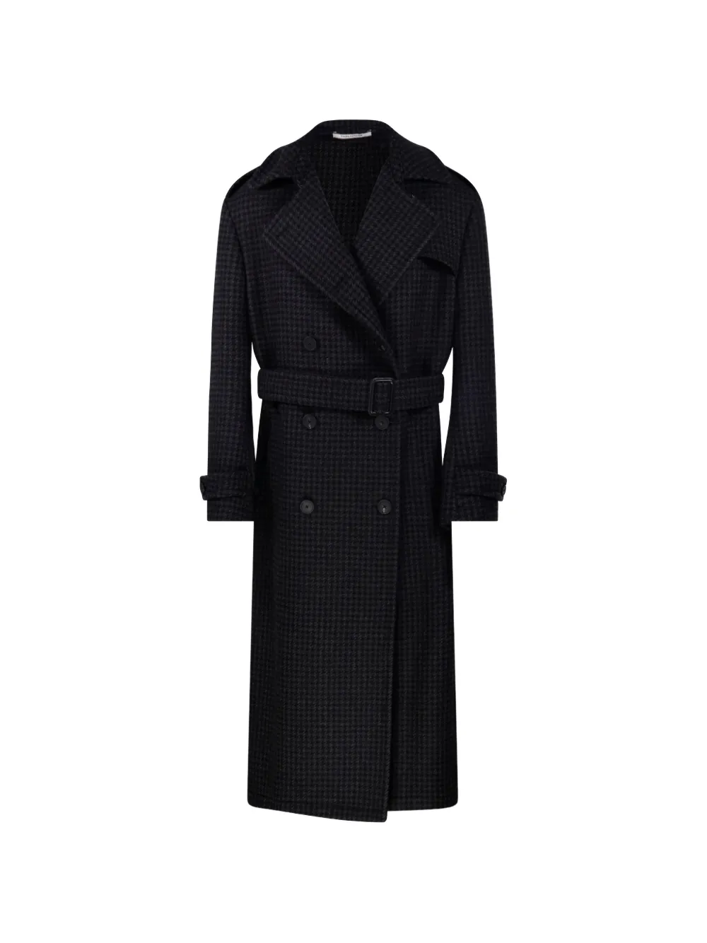 Tagliatore houndstooth-pattern double-breasted coat Zwart