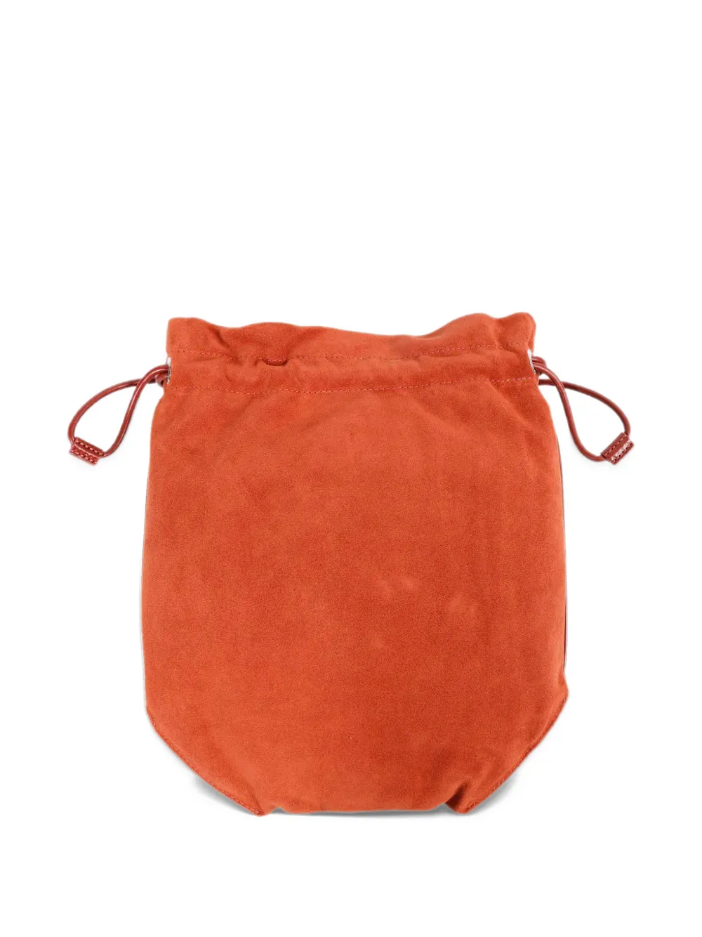 Vivienne Westwood drawstring suede clutch bag Oranje