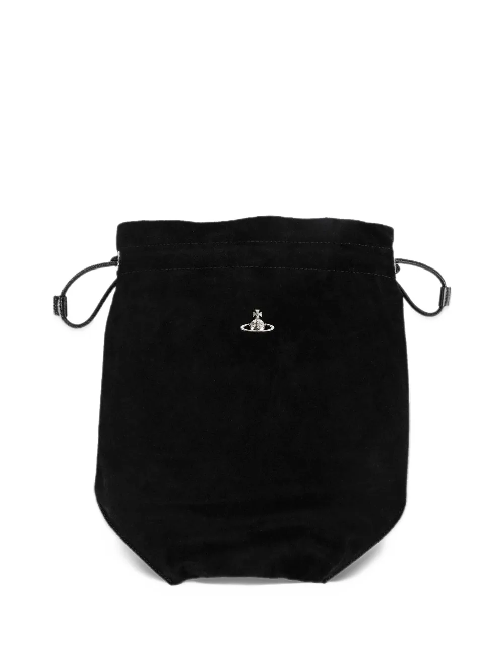 Vivienne Westwood Orb drawstring clutch bag - Nero