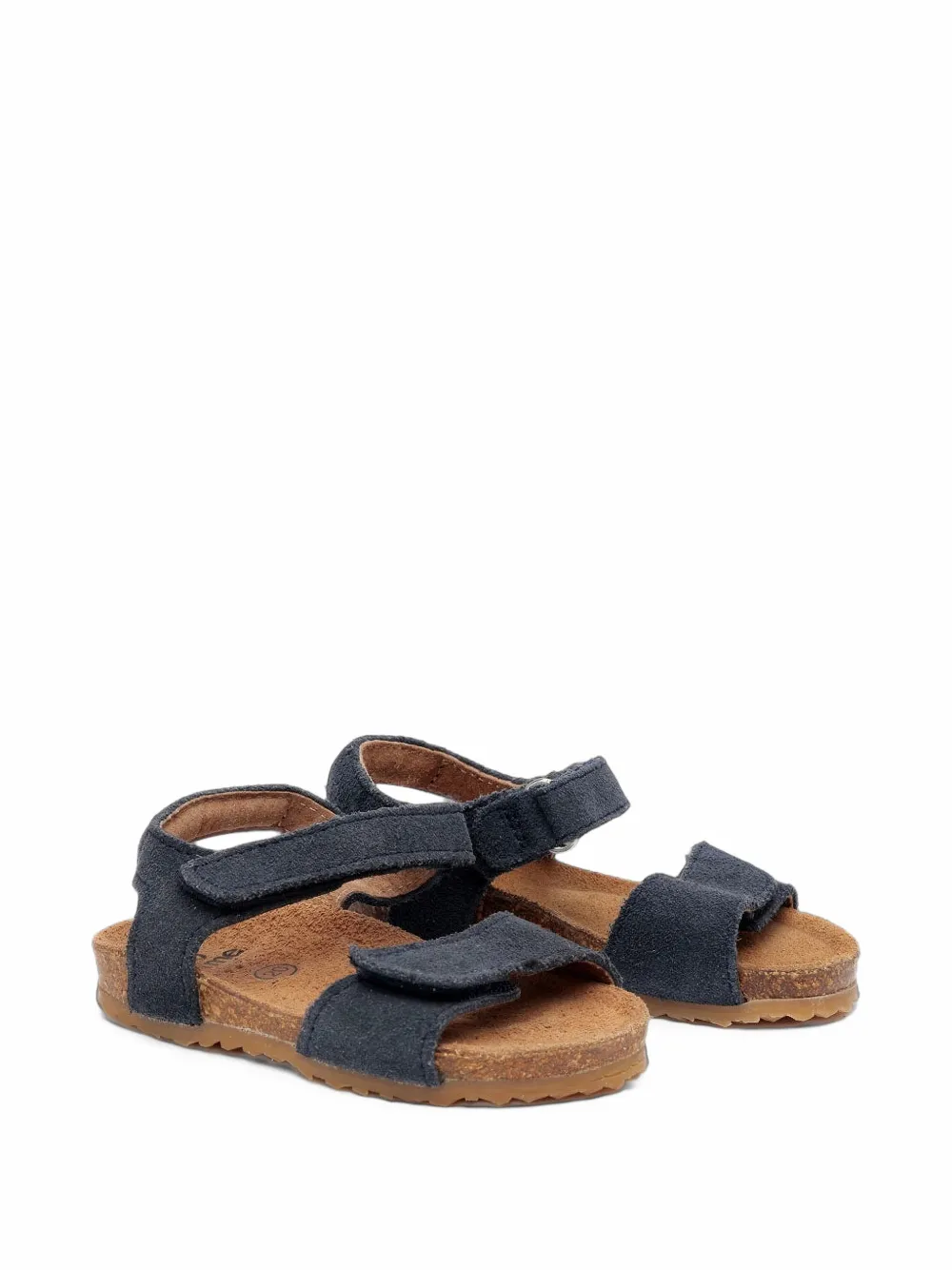 Pepe Jeans London Kids touch-strap suede sandals - Blue