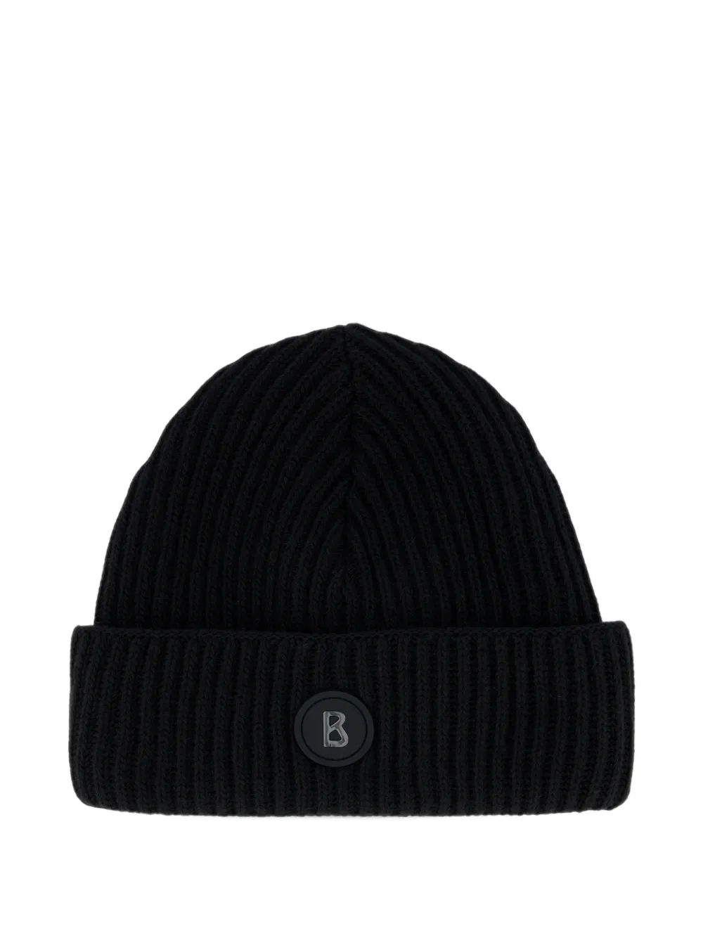 BOGNER Gustav's ribbed-knit beanie hat Zwart