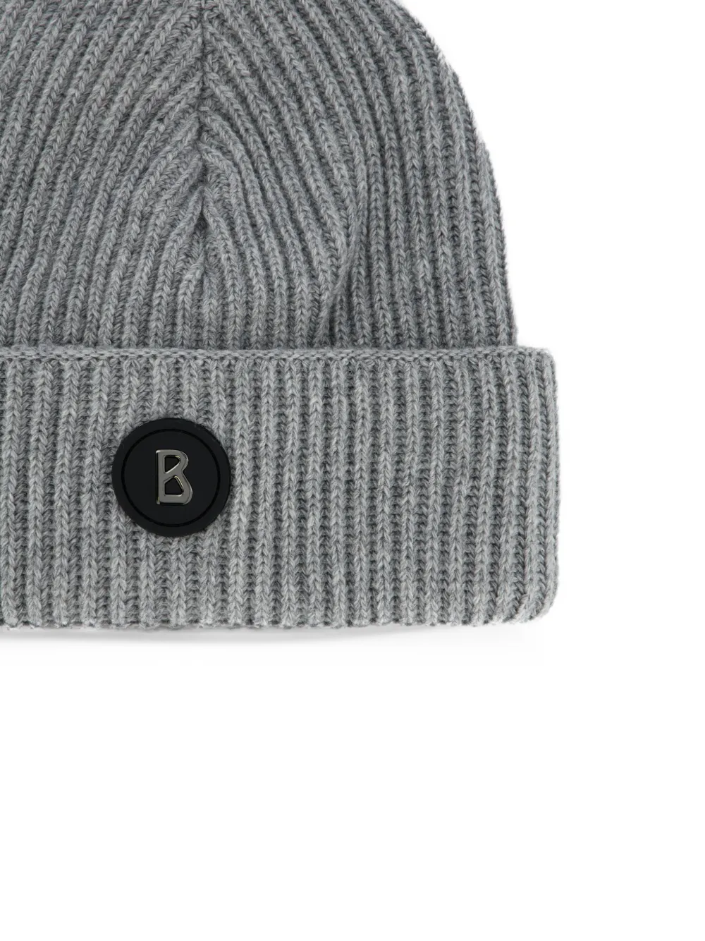 BOGNER Gustav's ribbed-knit beanie hat Grijs
