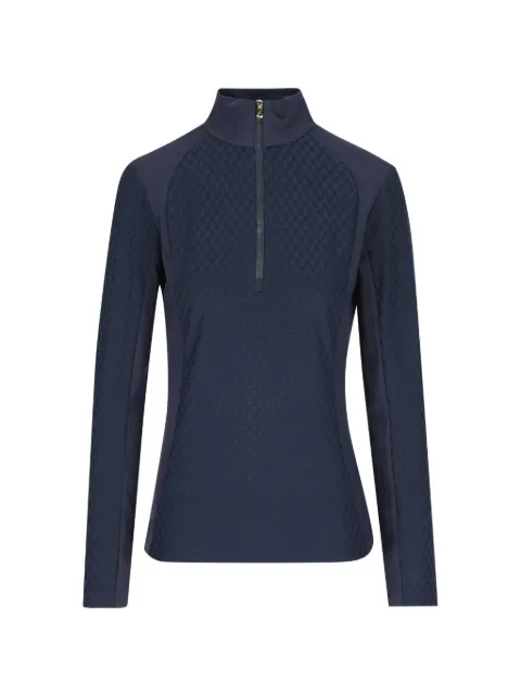 BOGNER jacquard-jersey panelled sweater