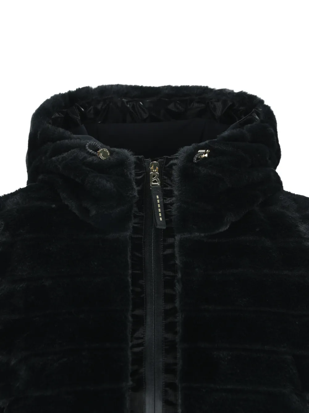 BOGNER Manda faux-fur ripstop-trimmed gilet Zwart