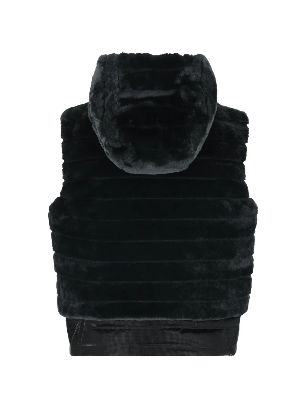 BOGNER Manda faux-fur ripstop-trimmed gilet Zwart