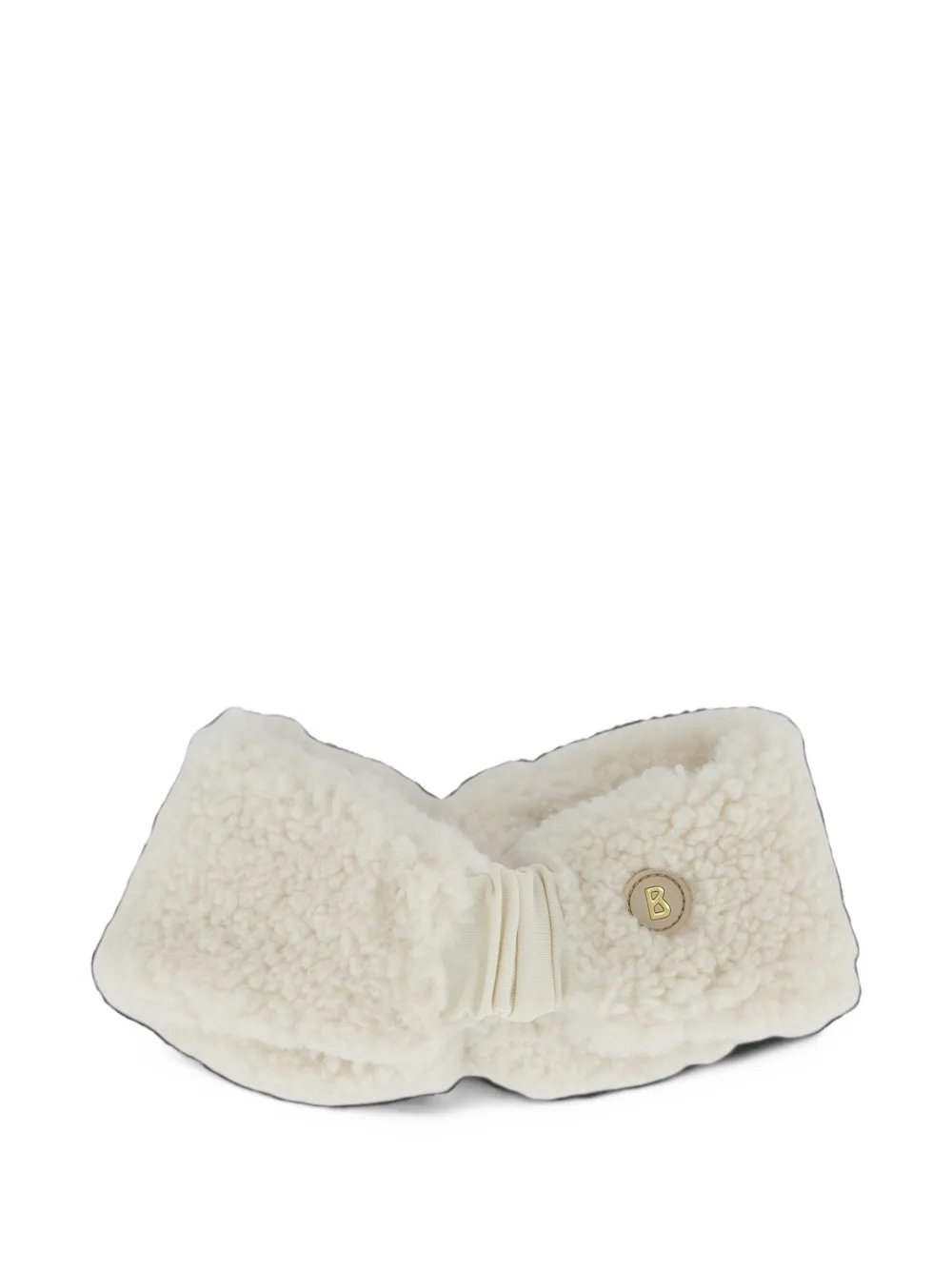 BOGNER Justy knotted teddy-effect hairband Beige