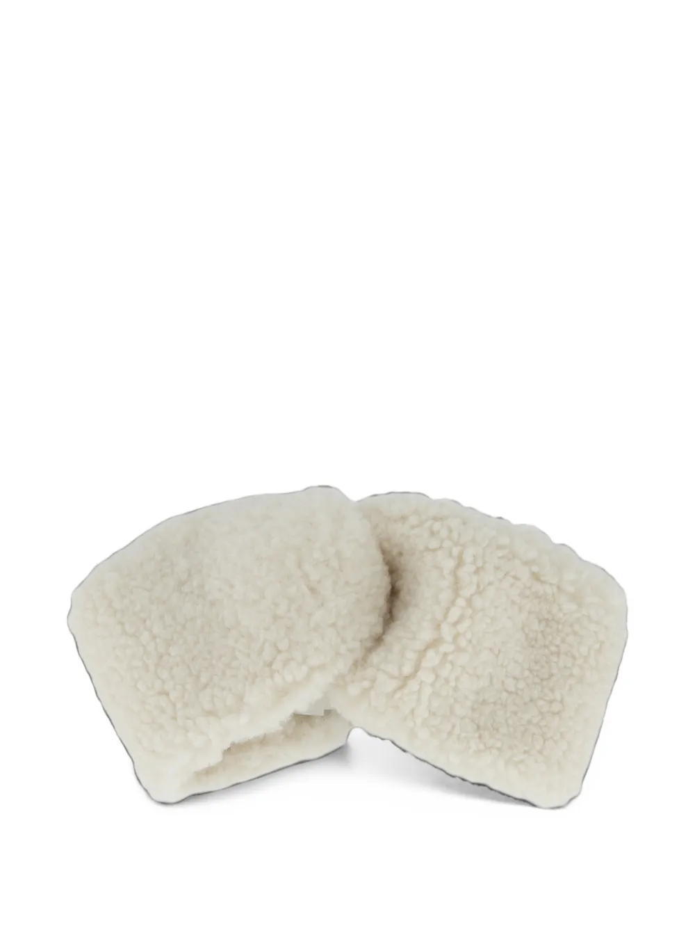 BOGNER Justy knotted teddy-effect hairband Beige