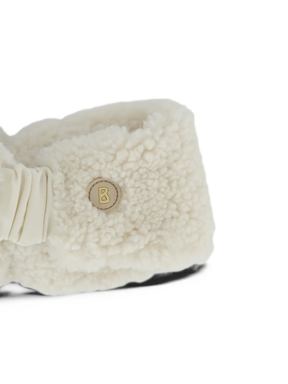 BOGNER Justy knotted teddy-effect hairband Beige