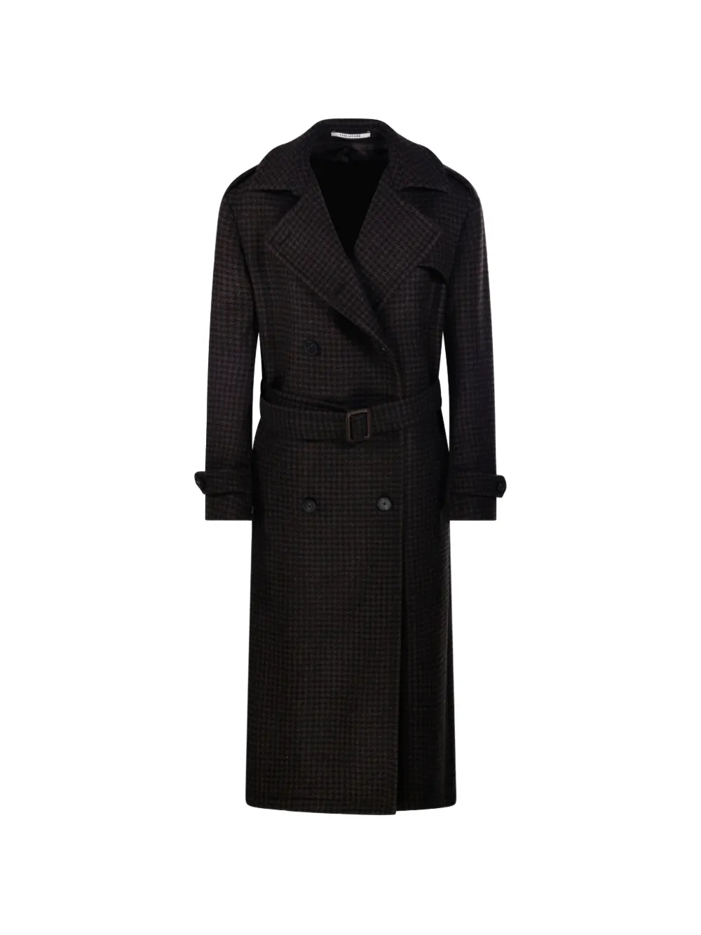 Tagliatore Bonny double-breasted houndstooth coat Bruin