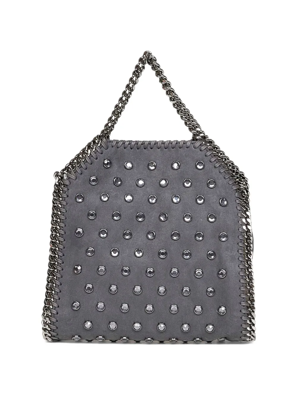 Stella McCartney Falabella crystal-embellished tote bag Grijs