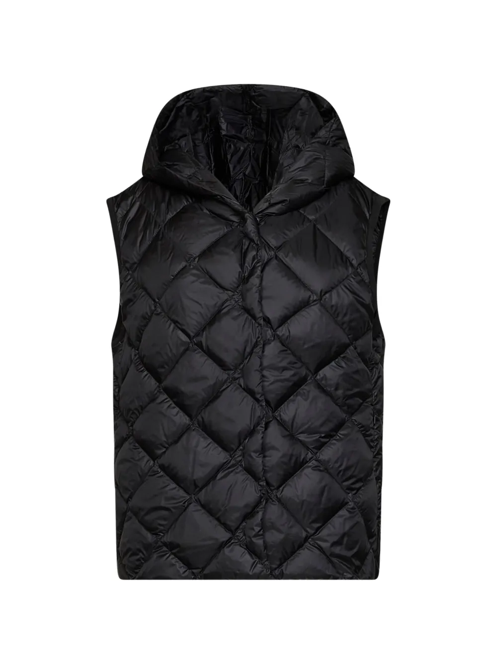 Weekend Max Mara diamond-quilted hooded gilet - Schwarz