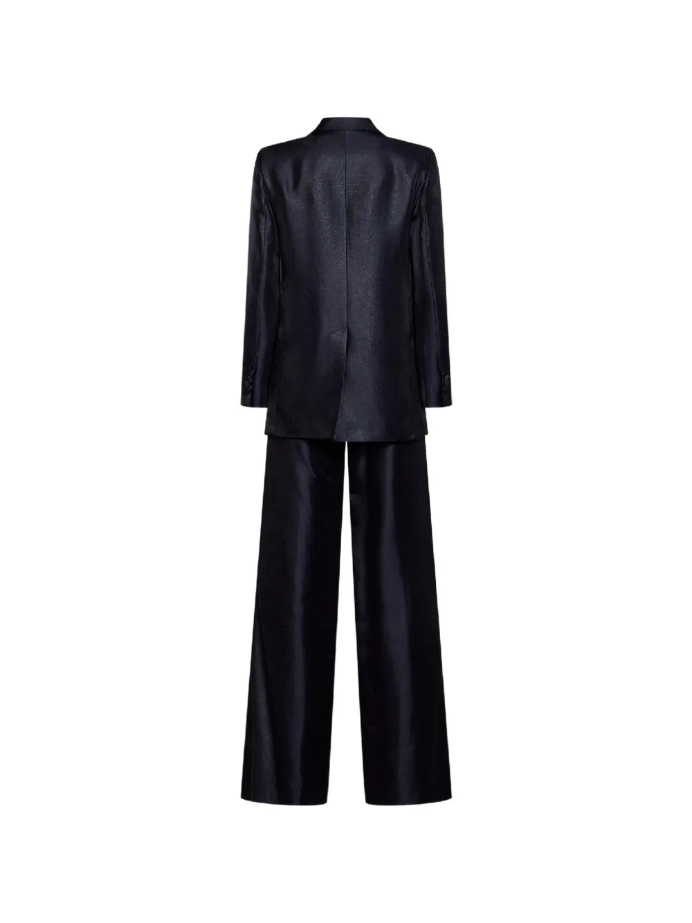 Blanca Vita double-breasted wide-leg suit Blauw
